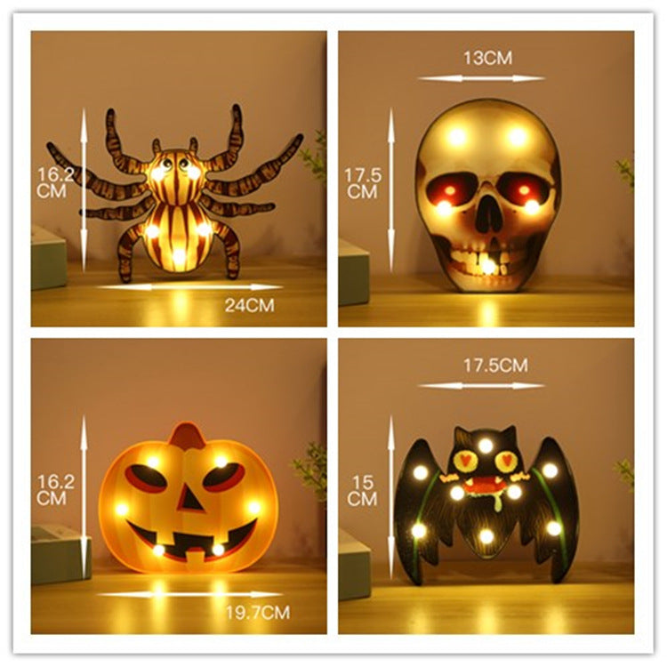 Spooky LED Halloween Lights – Pumpkin, Bat, Spider & Skull Styles