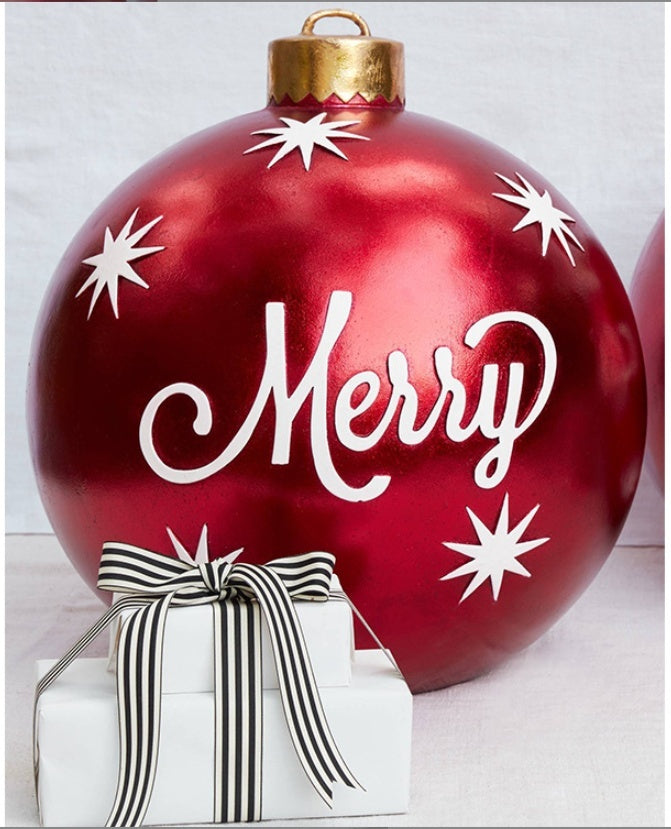 Christmas Balls Christmas Tree Decorations Outdoor Atmosphere Inflatable Toys For Home Christmas Gift Ball