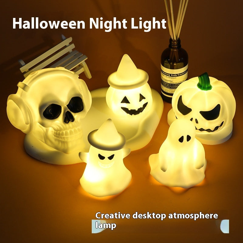 Cute Halloween LED Night Light – Pumpkin, Ghost & Skull Designs