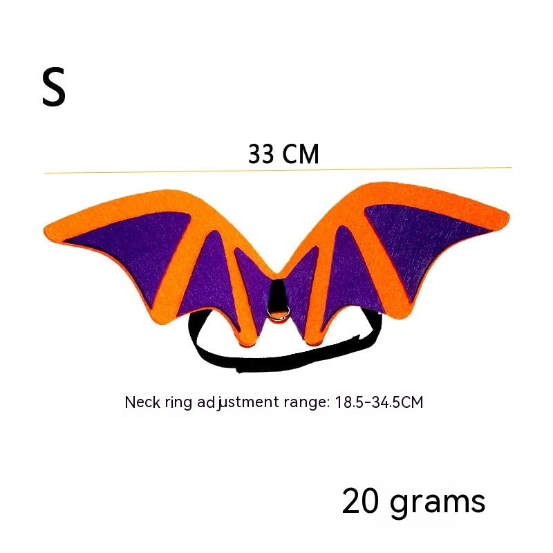 Accessoires de déguisement d’Halloween pour animaux – Ailes de chauve-souris et nœud papillon