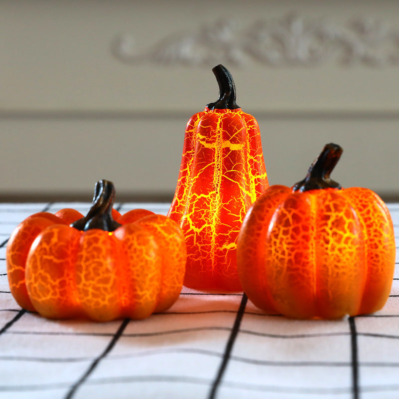 Glowing Pumpkin LED Lantern – Halloween Table Décor