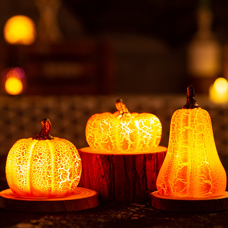 Glowing Pumpkin LED Lantern – Halloween Table Décor