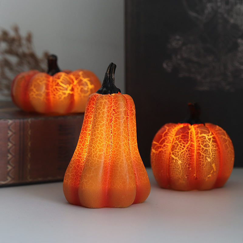 Glowing Pumpkin LED Lantern – Halloween Table Décor