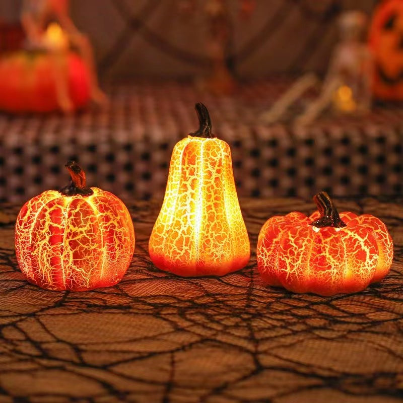 Glowing Pumpkin LED Lantern – Halloween Table Décor