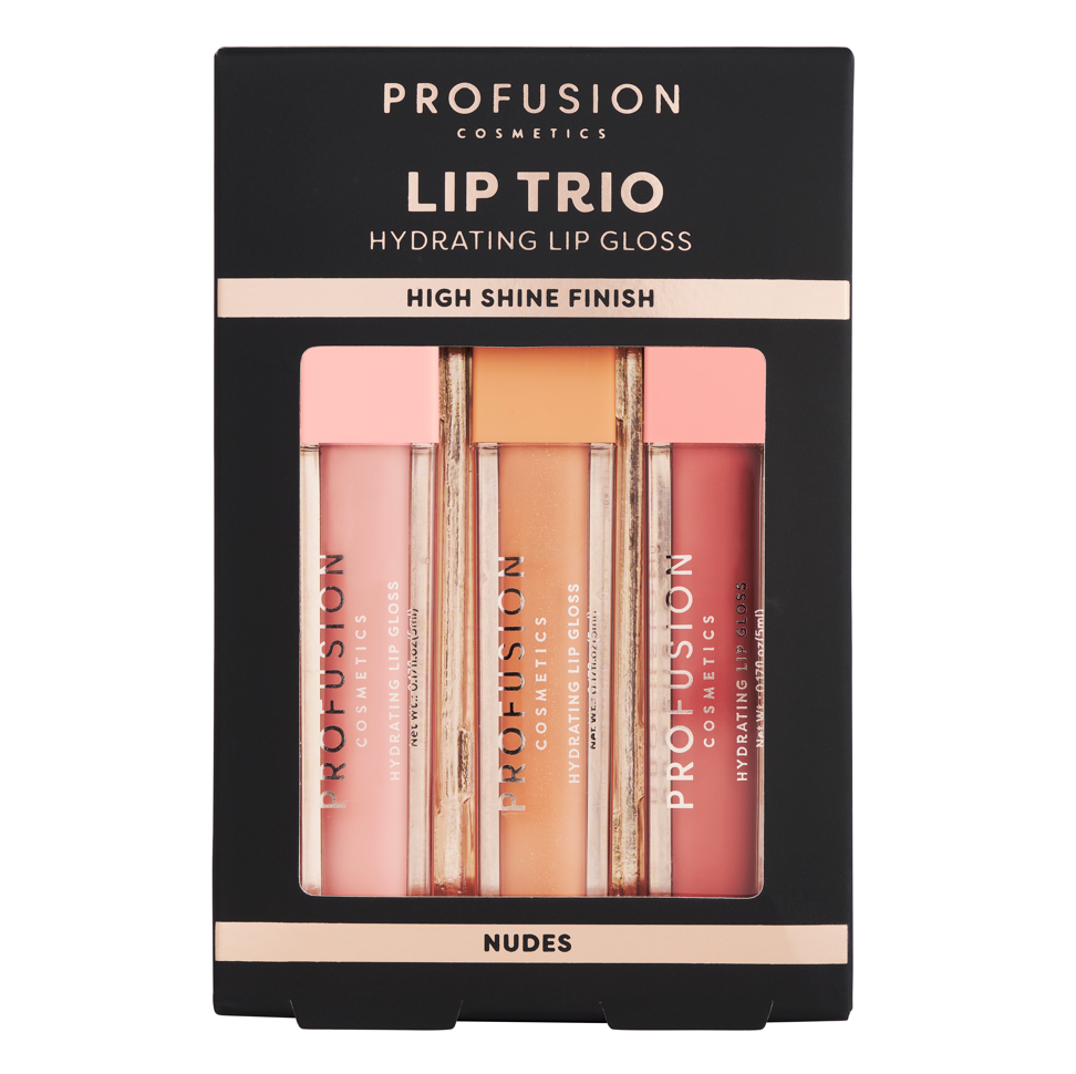 LIP TRIO HIGH SHINE LIP GLOSS - NUDES — product photo
