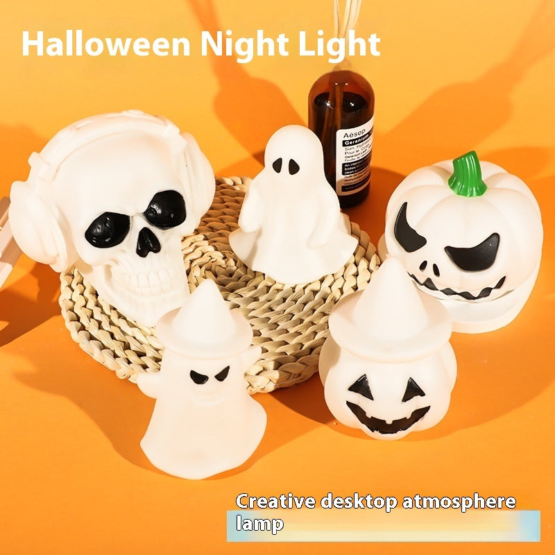 Cute Halloween LED Night Light – Pumpkin, Ghost & Skull Designs