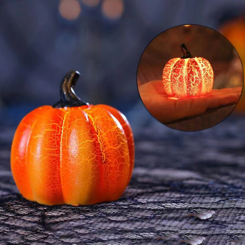 Glowing Pumpkin LED Lantern – Halloween Table Décor